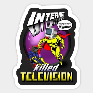 Internet Killed Television Sticker